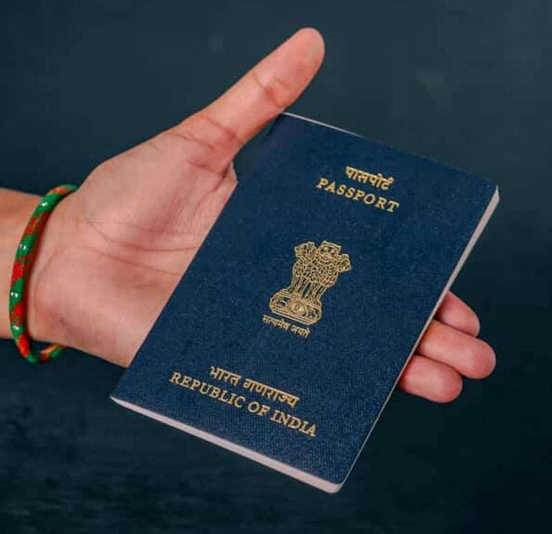 Indian Passport in Hand